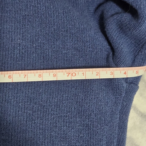 Mama B. Oversized Bill Roll Neck Knit Top Blue L - Picture 9 of 10